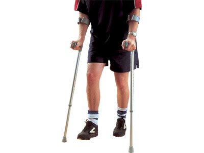 Essential Medical Leg Support Walker : crutch alternative for lower leg  injuries